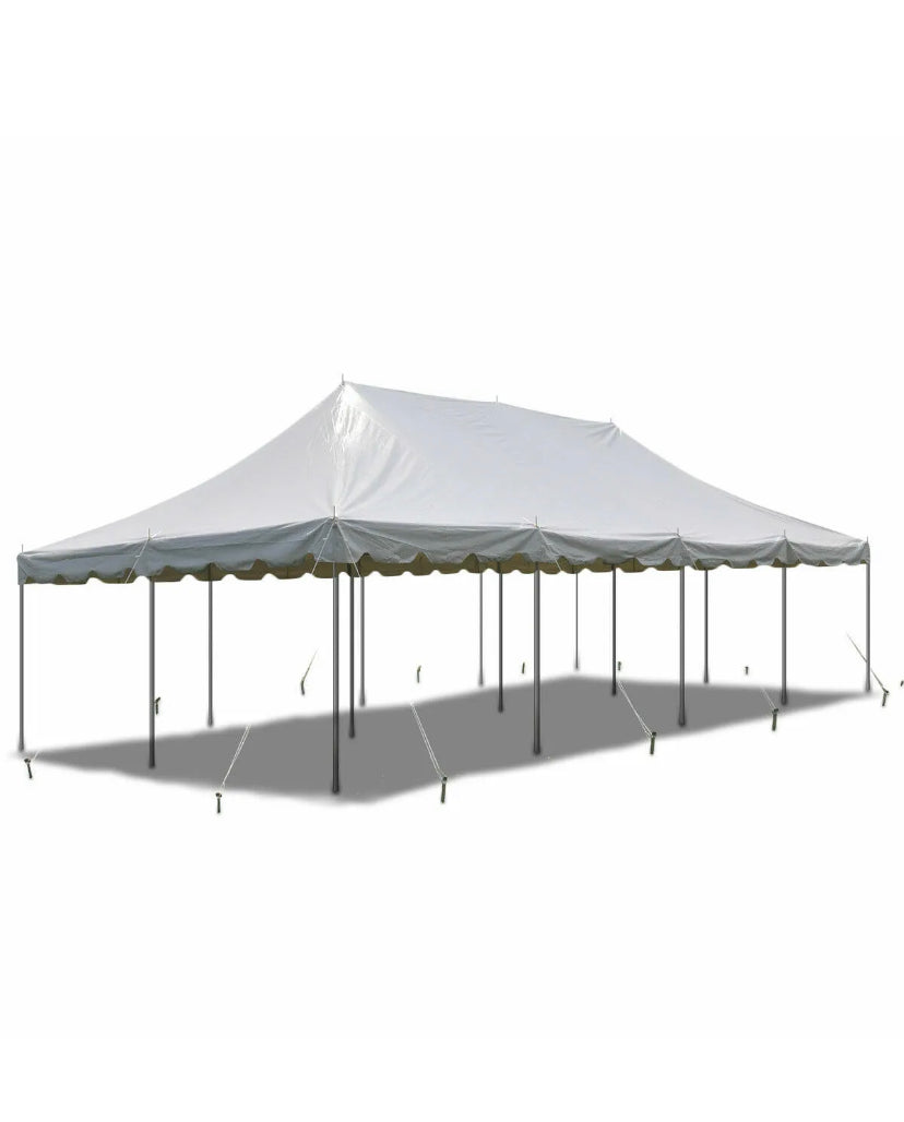 20x40 Canopy Pole Tent White For Event Wedding Party Gazebo Tailgate Backyard