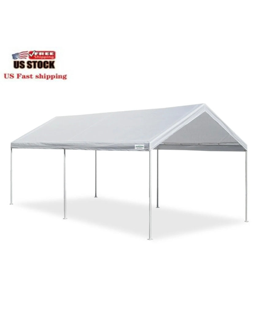 Heavy Duty 10' X 20' Steel Frame Canopy Carport Portable Garage Tent Shelter NEW